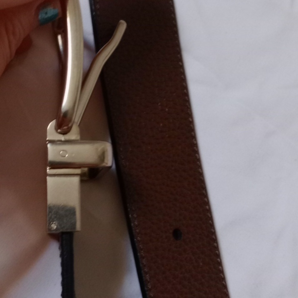 Coach Black and Brown Leather Reversible Belt, Size 36 - Picture 8 of 9